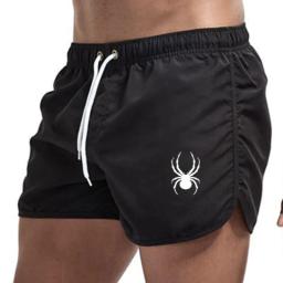 Calções de banho respiráveis masculinos calções de praia confortáveis fitness basquete esportes casuais shorts de verão - Image 1