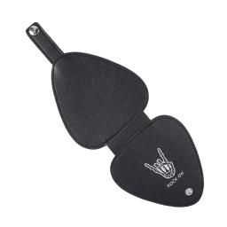 Estojo para palhetas de guitarra para armazenamento de palhetas de guitarra elétrica, bolsa de palhetas de couro PU para - Image 4