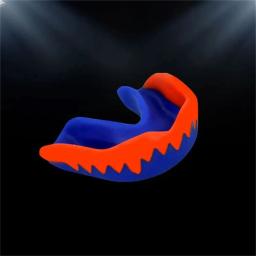 Adulto protetor bucal profissional, duas cores, material eva, adequado para muay thai, artes marciais mistas, sanda, mma, 1pc - Image 3