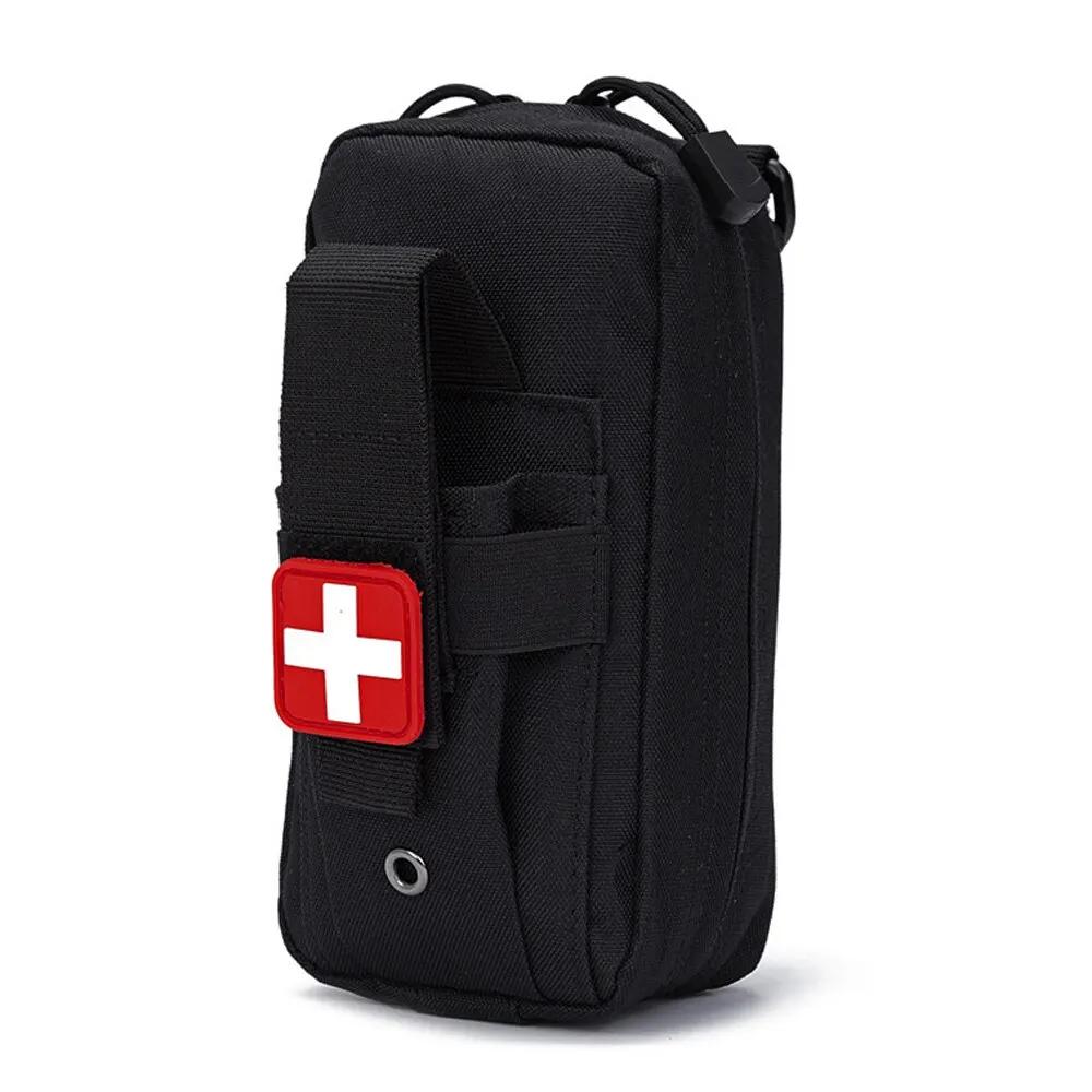 Kit de primeiros socorros tático ao ar livre Bolsa médica EDC Tesoura Torniquete Bolsa de Sobrevivência Bolsa de cintura - Image 1