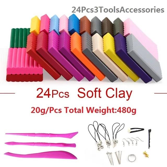 Kit de Argila de Modelagem Soft Fimo para Crianças - Blocos Coloridos, Ideal para Criação de Figuras com Forno Bake, DIY e Presente Perfeito para Meninos e Meninas