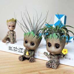 Anime Figura Vasos de Flores e Plantadores, Estatueta Groot Homem Árvore, Decoração de Casa, Vasos de Jardim, Office Pen Holder, Brinquedos para Crianças Presentes - Image 5
