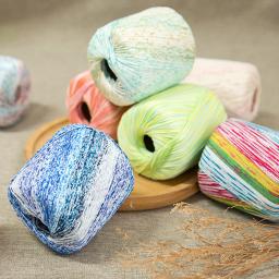 Mão malha fios de algodão variegada, fios de lã tingidos, 8 ações Crochet Knitting, Space Dye, artesanato DIY - Image 5