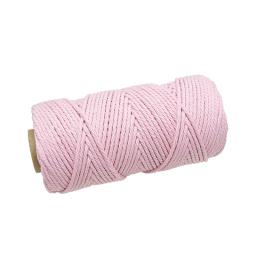Feito à mão boho decoração 4mm 100% colorido fio de algodão fio torcido macrame corda diy casa decoração do casamento fornecimento 50 metros - Image 3