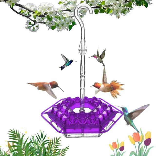 Alimentador de Beija-flor Externo com Poleiro e Fossa de Formiga Embutida - Novo Modelo Windchime 2022