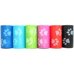 Saco de cocô de limpeza ao ar livre para animais de estimação, suprimentos para cães, Recarga o saco de lixo, limpo, 15 sacos/rolo, 120 rolos - Image 4