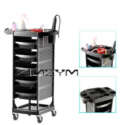 Carrinhos De Barbeiro Portáteis Para Salão De Beleza, Carrinho Organizador De Salão Com Rodas, Prateleira Do Salão, Carrinho De Ferramenta De Cabeleireiro, 6 Camadas - Image 1