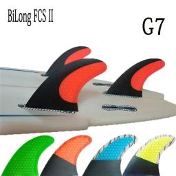 Bilong fcs ii g7 prancha de surf propulsor tri fin fibra de vidro com prancha de surf elétrica de fibra de carbono quilhas surf wakeboard barbatanas de windsurf - Image 1