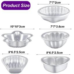 4 pçs/set banho bomba moldes liga de alumínio bola esfera sabonetes vela bolo cozimento molde para artesanato diy artesanato fazendo suprimentos - Image 2
