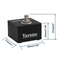 Dual Footswitch para instrumentos eletrônicos, Pedal momentâneo, Muti-efeitos, amplificadores acessórios, TS, TRS Metal - Image 2