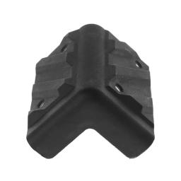 Ângulo direito arredondado Protetor para Speaker, Cantos Plásticos para Amplificador de Guitarra, Substituição de Armários, Preto Acessórios, 4Pcs - Image 1