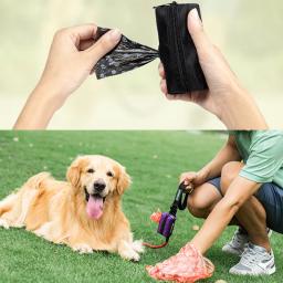 Saco biodegradável portátil de cocô de cachorro, bolsa de lixo, organizador para pet, cachorro, gato pick up, suporte para viagem - Image 3