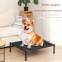 Cama dobrável portátil elevada para cães e gatos, removível e lavável, canil, camas de cachorro, Camping House, Four Seasons - Image 2