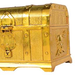Pirata Tesouro Peito para Festa Decoração, Bronze Caixa De Jóias, Lembrança Decorativa, Brinquedo De Plástico, Tamanho Grande - Image 3