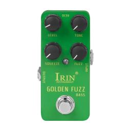 IRIN-RS-20 Golden Fuzz Guitarra Elétrica Baixo Pedal Efeito, True Bypass, profundo, Scuzzy, Fuzz, Acessórios - Image 4