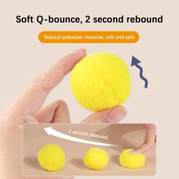 Brinquedo interativo treinamento de lançamento para gatos, Criativo Mini Jogos de Tiro, Stretch Plush Ball Toys, Pet Shop, Gatinho, Gato - Image 3