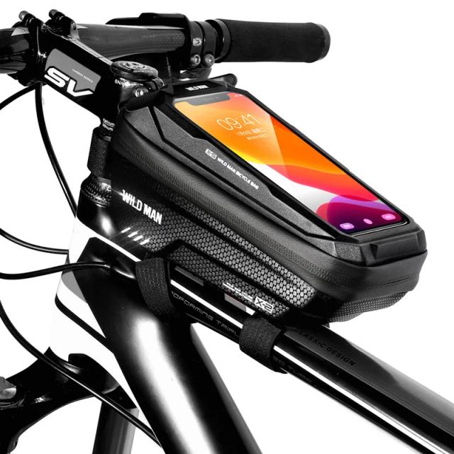 Bolsa de Bicicleta Impermeável para Homem com Touchscreen - Saco Frontal Superior para Ciclismo MTB com Espaço para Celular, Novo e Prático