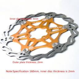 2 peças bucklos freio a disco de bicicleta 160/180/203 rotores flutuantes de aço inoxidável rotor de freio de mountain bike rotores mtb parte 1 peça - Image 5