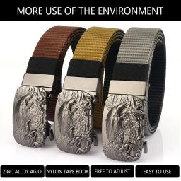 Tushi cinto tático novo golfe esportes náilon militar do exército cinto ao ar livre fivela de metal polícia resistente treinamento caça cinto - Image 6