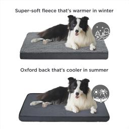 Tapete removível colchão lavável Pet, cama Big Dog, memória espuma cão cama, ovo Kennel Pad, sofá gato, grande, verão e inverno - Image 2