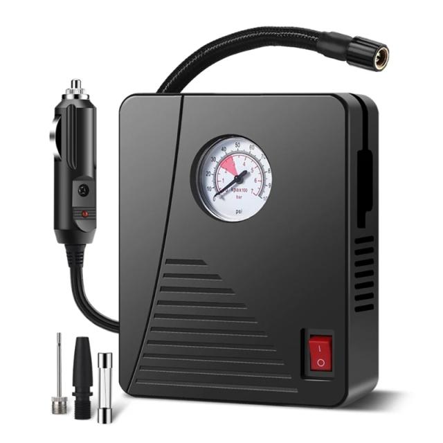 Compressor de Ar Portátil Elétrico para Motocicletas e Bicicletas - Inflador de Pneus Eficiente