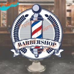 Adesivo de parede vintage para barbearia e janela, decalque de alta qualidade, vitrine adesiva, cabelo profissional, 2022 - Image 1