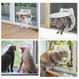 Pet Screen Door Magnetic Self-Closing Small Dogs e Cats Porta com função de bloqueio para porta de tela, janela e varanda - Image 3