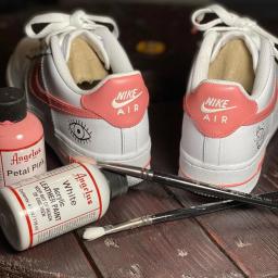 Angelus-Tinta acrílica para couro, feita sob medida, tênis de mão, pintada, bolsa de grafite, sapatos, sem desbotar, 118ml, 4oz - Image 4