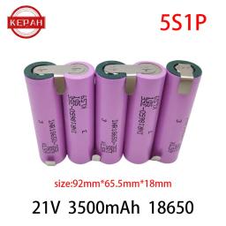 Personalizado 5S2P 5S3P 5S4P 6S2P 8.4V 3.7V 10.8V 16.8V 18V 25.2V 18650 35E bateria 3500mAh para chave de fenda célula de furadeira elétrica - Image 5