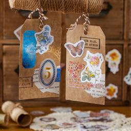 Papelaria Dourada Kawaii Adesivos, Sonho Velho Diário Decorativo, Mobile Scrapbooking, Artesanato DIY, 40Pcs por lote - Image 4