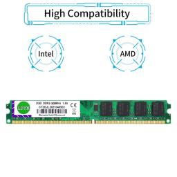 Memória RAM DDR2 2GB 4GB para Desktop, 667 800Mhz PC2 5300 6400 1.8V 240Pin, DIMM para Computador, Não-ECC, totalmente compatível. - Image 5