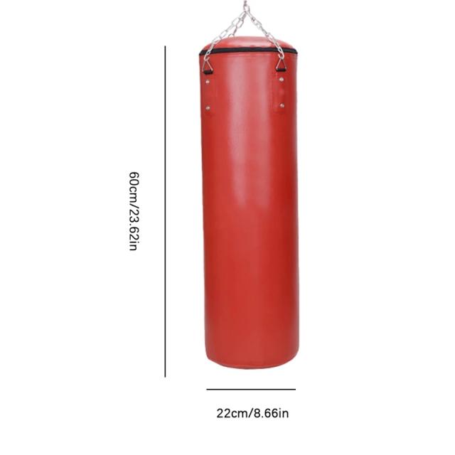 Saco de Boxe PU para Treinamento em Casa, Resistente e Sem Rasgos, Ideal para Muay Thai e MMA, para Homens e Mulheres com Corrente de Metal
