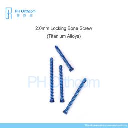 Parafusos de titânio para veterinária, Instrumentos cirúrgicos ortopédicos, Suprimentos e equipamentos médicos, Ferramentas para animais, 2.0mm - Image 1