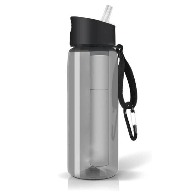 Garrafa Reutilizável de Água com Filtro e Canudo de 650ml - Filtragem de 0.01 Micron para Sabor Purificado