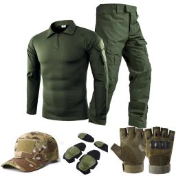 Uniforme tático ternos milit camuflagem ao ar livre terno camisas de caça calças treinamento peixe airsoft paintball conjuntos roupas - Image 2