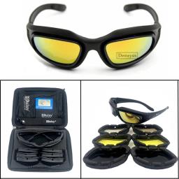Óculos polarizados táticos, óculos de sol com 4 lentes, kit de 4 lentes para esportes ao ar livre, motocicleta, caminhada, pesca, caça - Image 1
