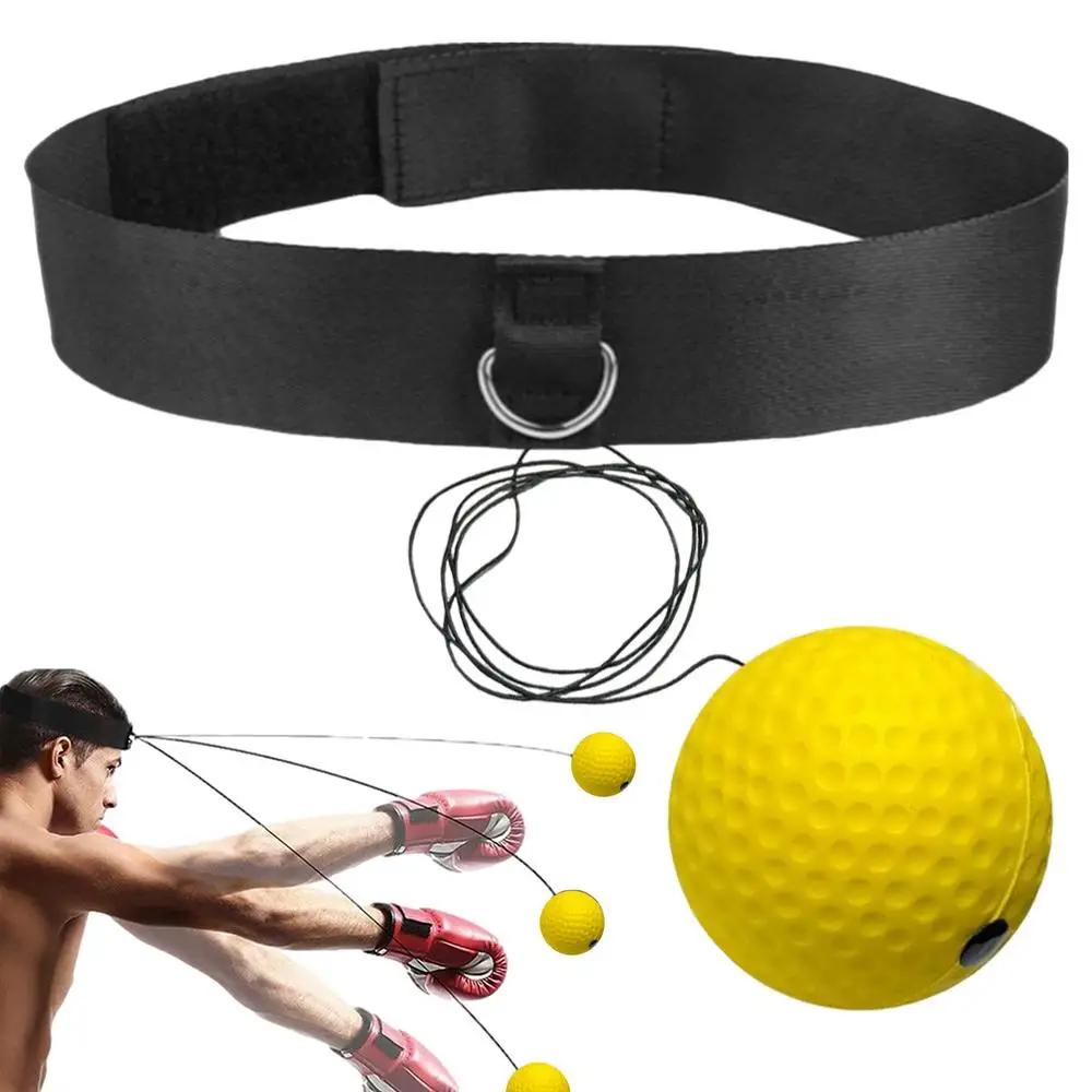 Reflex Boxe Bola Com Headband, Reagir Bola De Treino, Equipamento De Treino, Iniciantes Fitness - Image 1