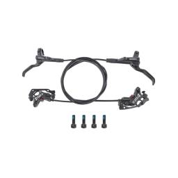 Meroca conjunto de freio hidráulico mtb de 4 pistões com capa protetora de silicone freio dianteiro e traseiro 800mm/1400mm freio a disco de bicicleta para mtb - Image 6