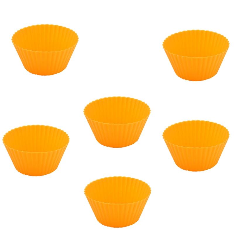 Reutilizável Non-Stick Silicone Cupcake Baking Cups, Forros de Muffin, Titulares Set para Festa, Halloween, Natal, 24Pcs - Image 1