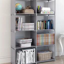 Estante portátil multicamadas, guarda-roupa, cubo, organizador de armazenamento, estante, sala de estar, sala de estudo, armário de armazenamento de quarto - Image 6