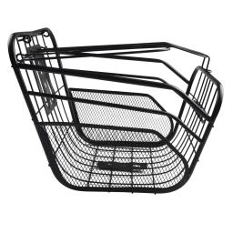 Cesta dianteira do ciclismo preto, substituição durável da cesta da bicicleta, peças exteriores resistentes, qualidade prática, 33x23x24cm - Image 1