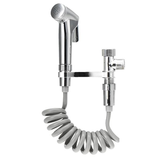 Conjunto Completo de Pulverizador Portátil para Bidé: 4 Peças com Cabeça de Chuveiro e Torneira para Banheiro