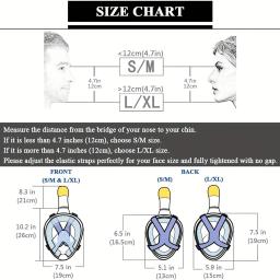 Máscara Snorkel Rosto Inteiro com Sistema Top Seco Mais Recente, Máscara Snorkeling Dobrável, Vista Panorâmica de 180 Graus, Montagem para Câmera - Image 2