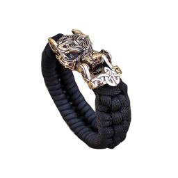 Diy acessórios para tecido pulseira tecelagem paracord multifunction fivela final de bronze fechos conectar acessórios ao ar livre pequena ferramenta - Image 3