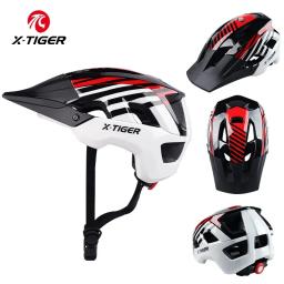 X-tigre-capacete de bicicleta integralmente moldado para homens e mulheres, capacete de fivela magnética, capacete de ciclismo ultraleve ao ar livre, capacete de bicicleta MTB - Image 1