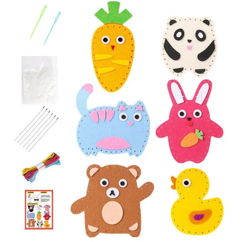 Kit de Costura Infantil, Artesanato Infantil, Bonecas de Pelúcia, Aprender a Costurar, Iniciante - Image 1