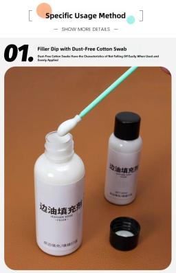 1 peça de vedação de borda com acabamento de borda de couro produz aparência profissional, suave e brilhante - Image 3