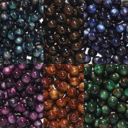 Conjunto de 20-50 contas de acrílico com glitter, olho de gato, redondo, para pulseira, charme, espaçador, tomada de jóias, diy, diy - Image 3