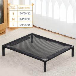 Cama dobrável portátil elevada para cães e gatos, removível e lavável, canil, camas de cachorro, Camping House, Four Seasons - Image 6