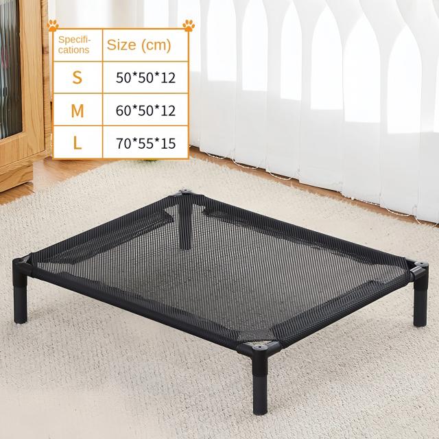 Cama Dobrável Portátil Elevada para Animais de Estimação, Removível e Lavável - Ideal para Camping e Uso Interno em Todas as Estações